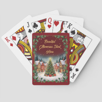 Knus Dorpskerst Pokerkaarten