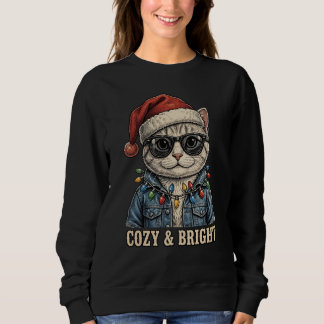 Knus En Helder Kerstkat Hoodie Trui