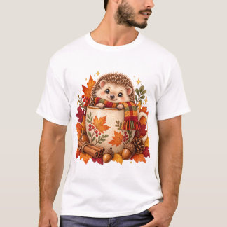 Knus Herfst Egeltje Koffiekop T-shirt
