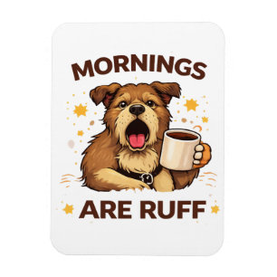 Knus illustratie van een hond magneet