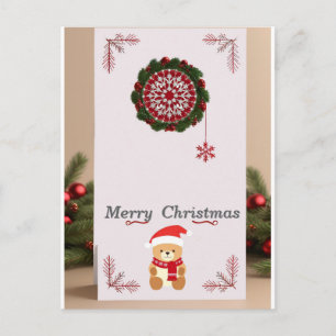 ❄️ Knus Kerstbeer Frame Magie ✨ Festieve Feestdage Briefkaart