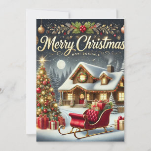 Knus Kerstmis kerstkaart – Prettig kerstfeest