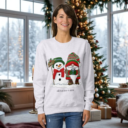 Knus Kerstmuts Sneeuwman Winter Vakantie Schattig Trui