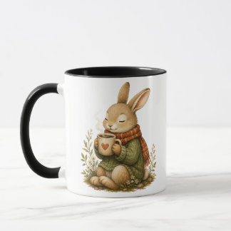 Knus Konijn Koffiemok | Schattig Whimsical Bos Mok