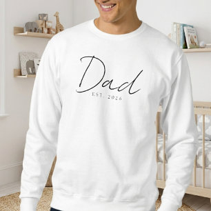 Knus Papa Oprichtingsjaar Klassiek Familie Script Trui