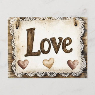 Knus Romantische Valentijnsdag Clipart Briefkaart