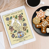 Knus Schattig Halloween Kerstmis Griezelig Feestdagenkaart