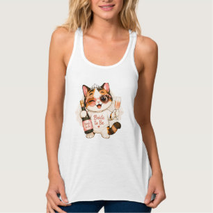 Knus Schattige Lapjeskat Bruid te zijn  Tanktop