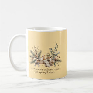 Knus Winter Waterverf Kaarsen, Koffie & Groene T Koffiemok