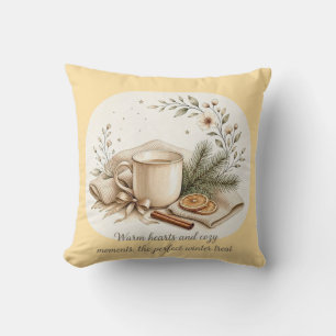 Knus Winter Waterverf Kaarsen, Koffie & Groene T Kussen