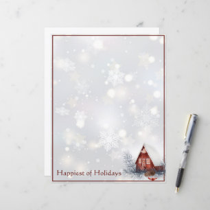 Knus winterhuisje op maat gemaakte Kerstmis