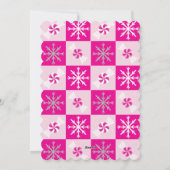 Knus & Zoete Heet Roze Pepermuntkoekjes 1 Foto Feestdagenkaart (Achterkant)