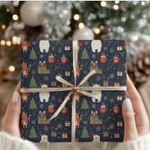 Knuspattern rendier ijsbeer kerst Wrap