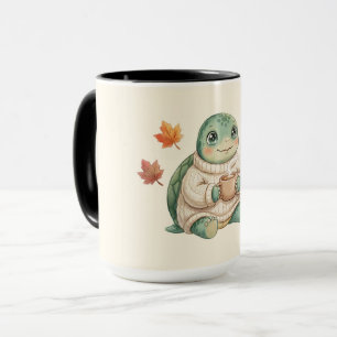 Knusperige Herfst Schildpad Kawaii Pompoen Speceri Mok