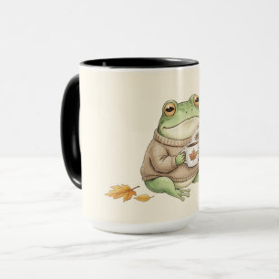 Knusphartige Herfst Kikker Kawaii Pompoen Speciaal Mok