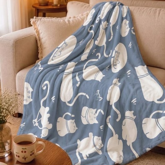 knusse fleece deken kat