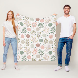 Knusse fleece deken met klassiek stippenpatroon