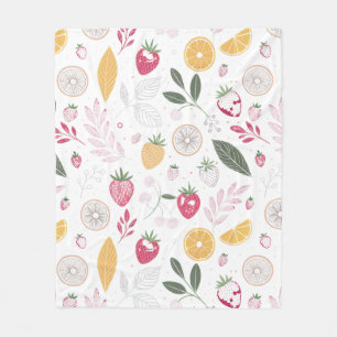 Knusse Fruit Tuin VliesdekenVliesdeken Fleece Deken