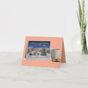 Knusse Kerst Kaart met Warme Chocolademelk