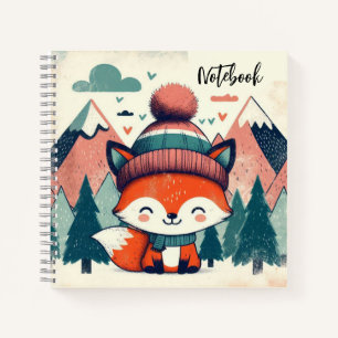 Knusse Vos Verhalen – Winter Woud Spreuk Notitieboek