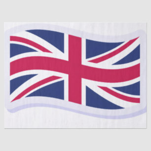 Knutselpapier met Union Jack Tissuepapier