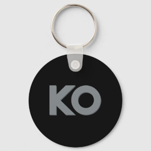Ko Grappig Knock Out Boksen Wrestling Mannen Vrouw Sleutelhanger