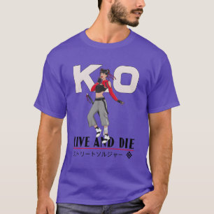 KO Leef en sterf anime familie T-shirt
