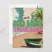 Ko Lipe Thailand  vakantie Poster Briefkaart (Voorkant / Achterkant)