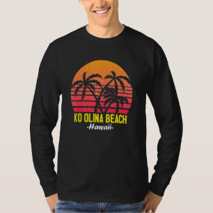 Ko Olina Beach Hawaï Oahu Hawaiian Sunset Palm TR T-shirt