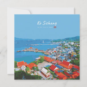 Ko Sichang, Thailand - Levendig Haven Uitzicht Kaart