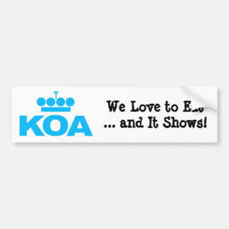 KOA 2012 BUMPERSTICKER