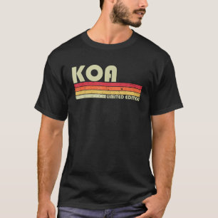 KOA Cadeau Naam Gepersonaliseerde Grappige Retro   T-shirt