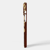 Koa Wood Tiki Ailani Surfboard Case-Mate iPhone Case (Achterkant / Links)