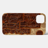 Koa Wood Tiki Sun Surfboard iPad Mini Retina Case-Mate iPhone Case (Achterkant (horizontaal))