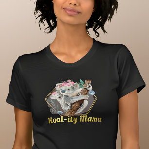 Koal-ity Mama Cute Koala & Baby Beer T-shirt