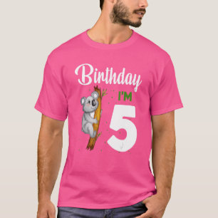 Koala 5-jarig meisje 5 jaar oud Koalas Kinder Bo T-shirt