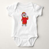 Koala als brandweerman met Helmet Romper (Voorkant)