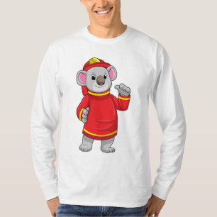 Koala als brandweerman met Helmet T-shirt