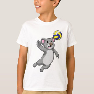 Koala als volleybalspeler met volleybal t-shirt