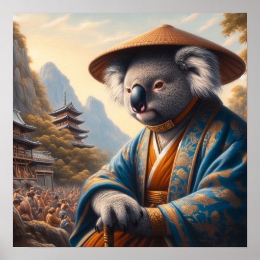 Koala Ancient Japan Poster (Voorkant)