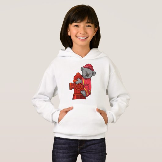 Koala as Firefighter with Fire hydrant (Devant entier)