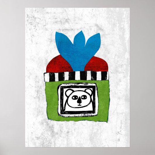 Koala At Home Poster Wall Art (Devant)