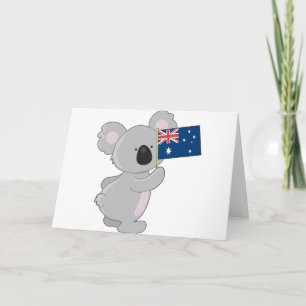 Koala Australische vlag Kaart