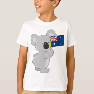 Koala Australische vlag T-shirt