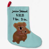 Koala Baby Boy eerste kerststop Kleine Kerstsok (Voorkant)