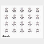 KOALA - Baby shower - Dier -gepersonaliseerd Ronde Sticker (Vel)