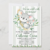 Koala Baby shower Uitnodiging (Voorkant)