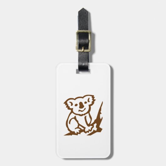 Koala Bagagelabel (Voorkant verticaal)