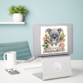 Koala Baisers Et Voeux De Pâques - Sticker De Pâqu (Ordinateur portable sur le bureau)