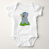 Koala Baseball Baseball Romper (Voorkant)